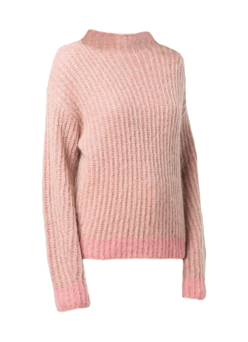 Alpaca Blend Two Tone Pullover