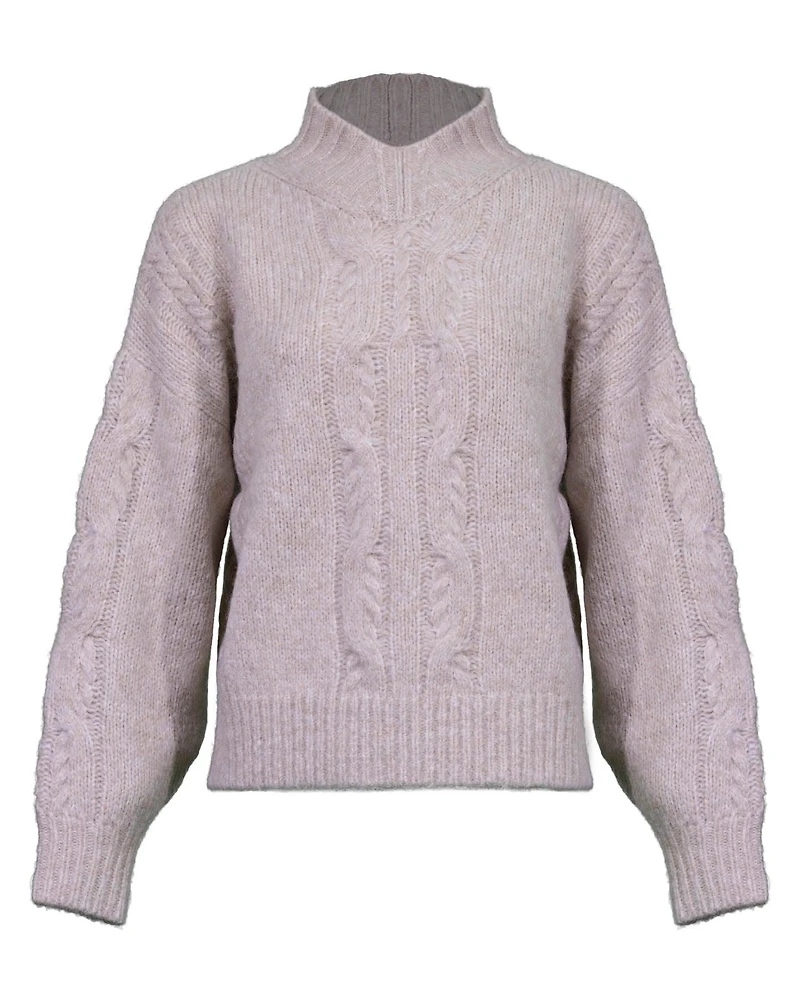 Argyle Cable Knit Pullover