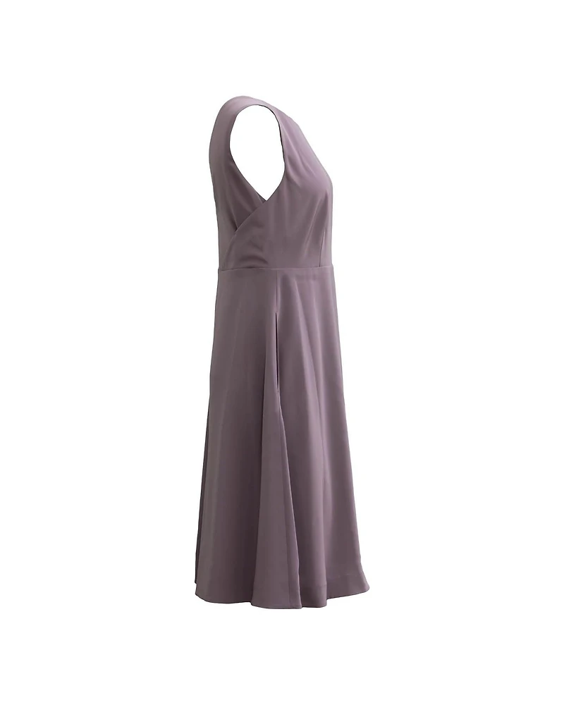 Boatneck Sleeveless Dress