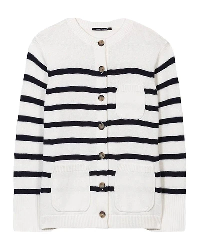 Luisa Cerano Bold Stripe Cardigan