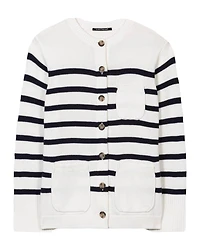 Luisa Cerano Bold Stripe Cardigan