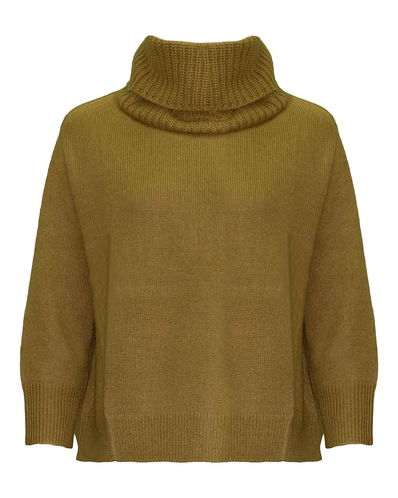 Boxy Pullover Removable Collar