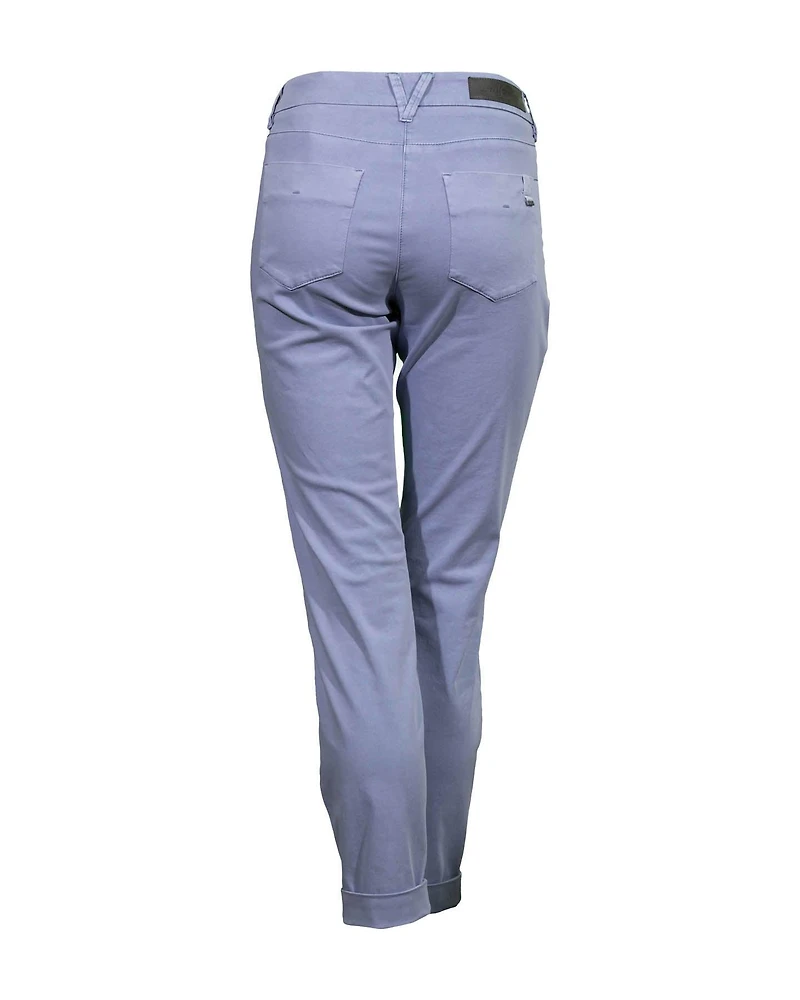 Brushed Cotton Skinny Pant Faded Blue