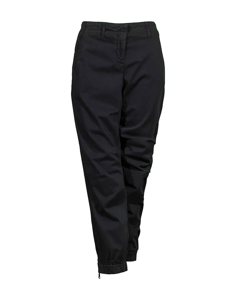 Luisa Cerano Brushed Cotton Utility Pant Black