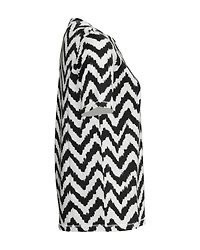 Chevron Print Cotton T-Shirt