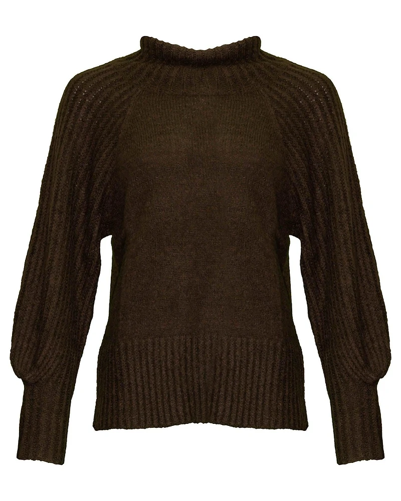 Chunky Funnel Neck Pullover