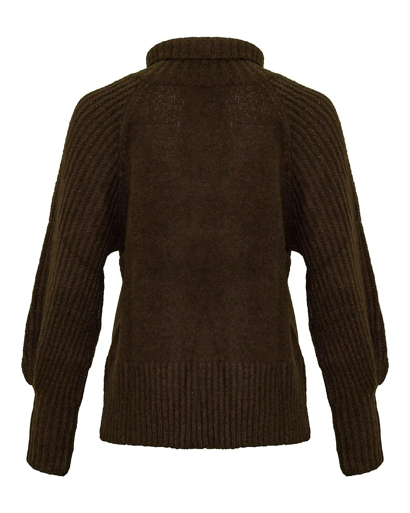 Chunky Funnel Neck Pullover