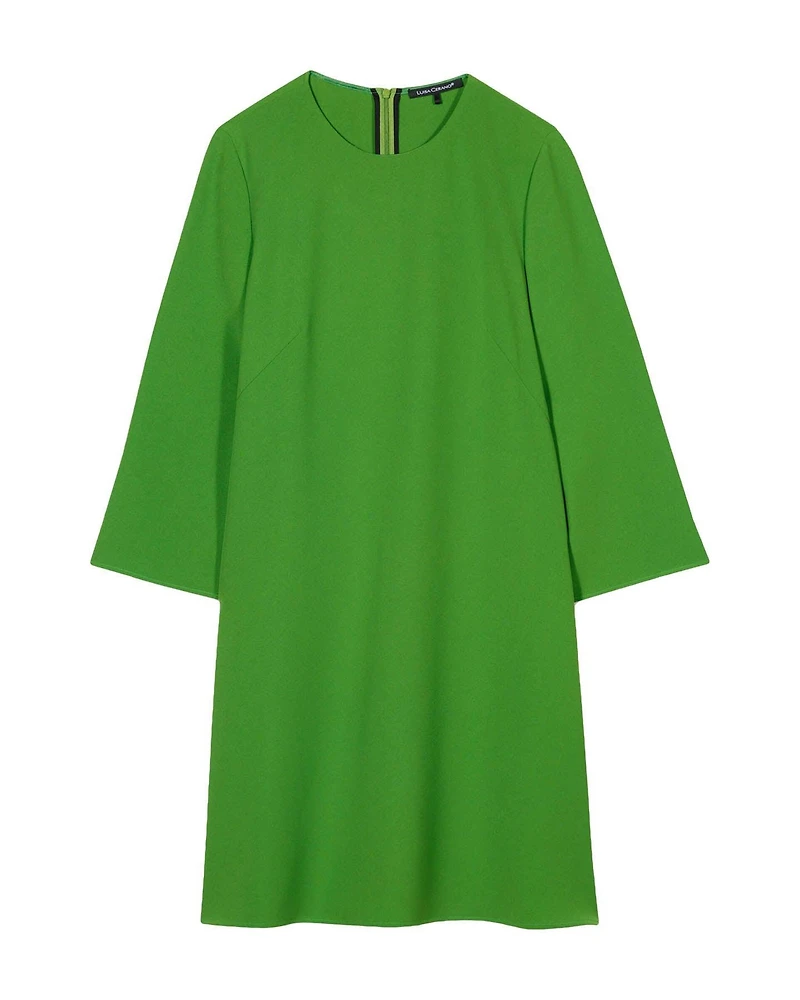 Crepe 3/4 Sleeve Swing Dress