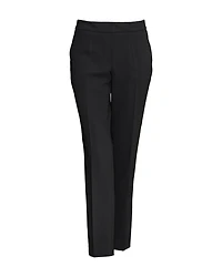 Crepe Pull On Pants Black
