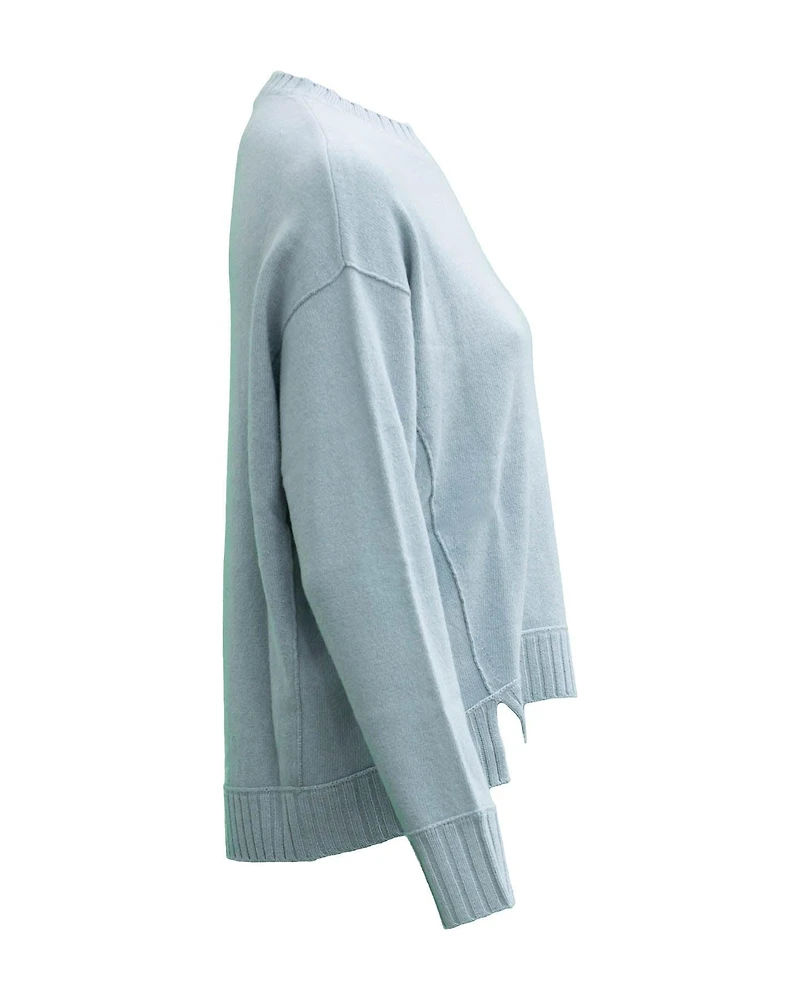 Crew Neck Cashmere Mix Sweater