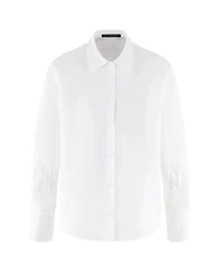 Cuff Detail White Blouse