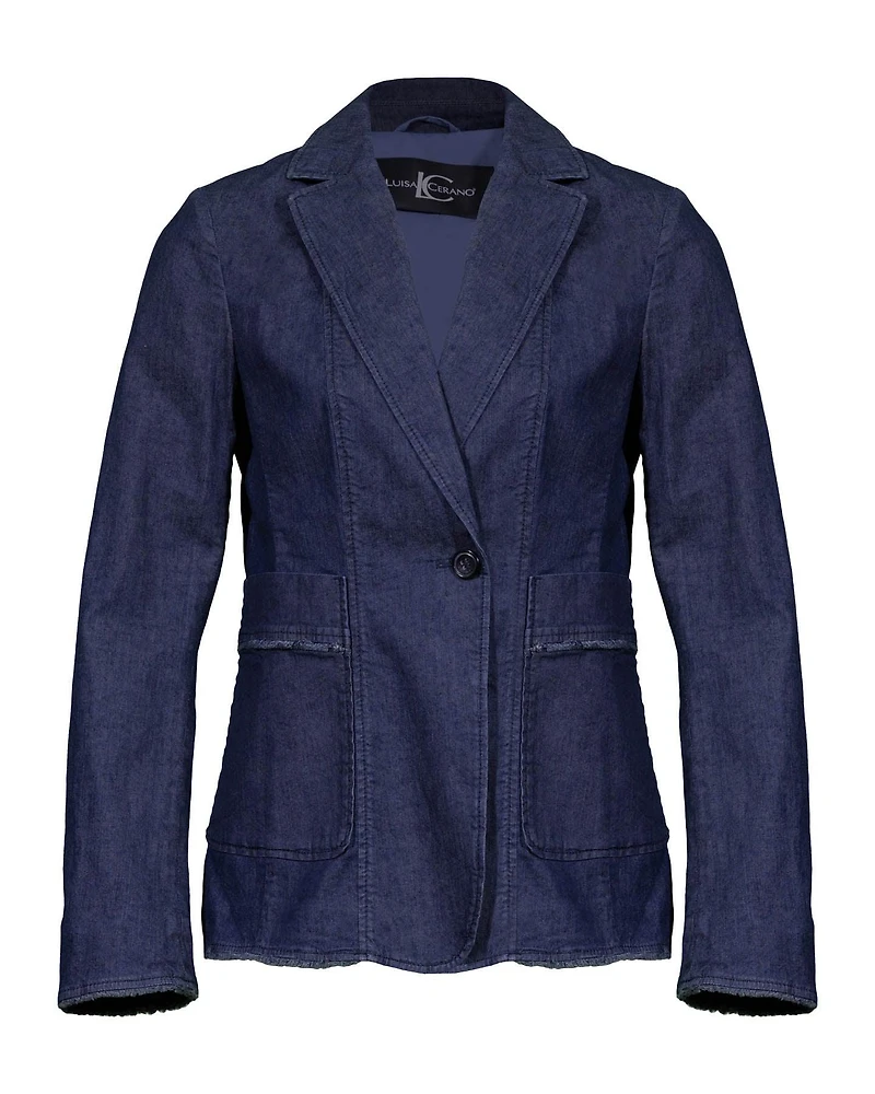 Luisa Cerano Denim Blazer