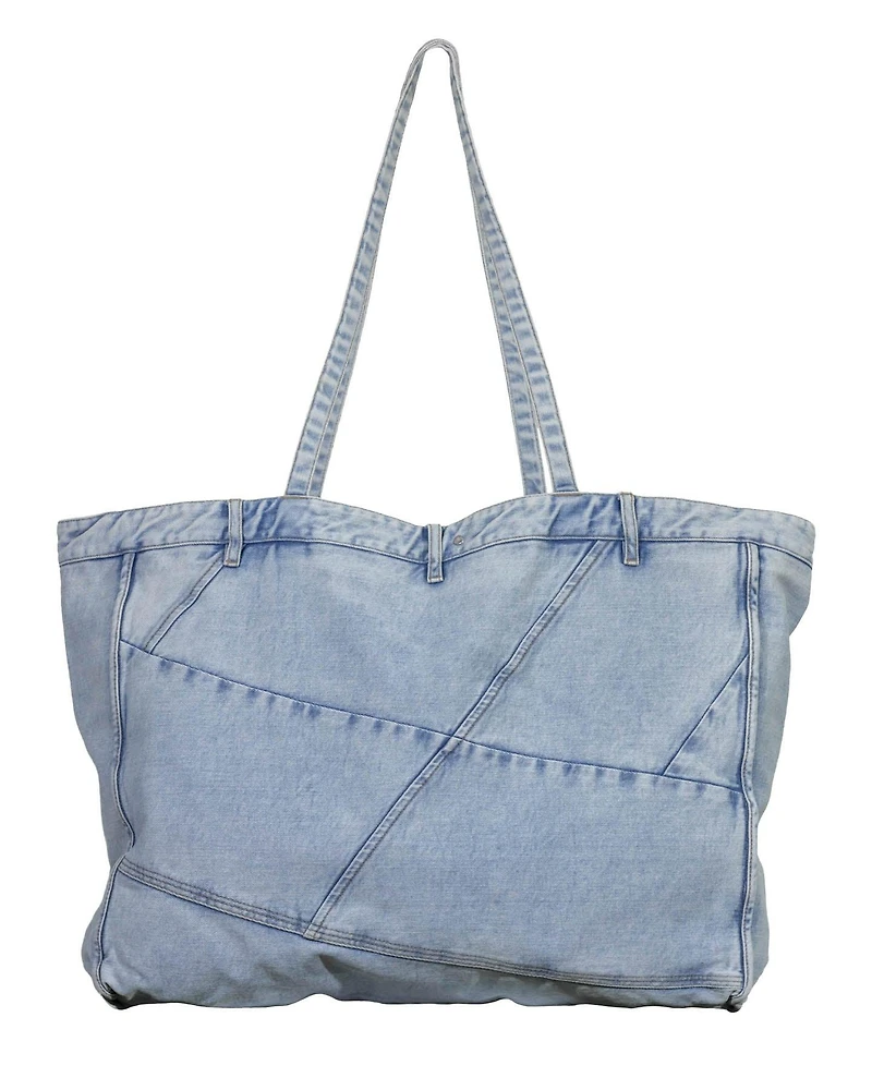 Denim Shopper Tote