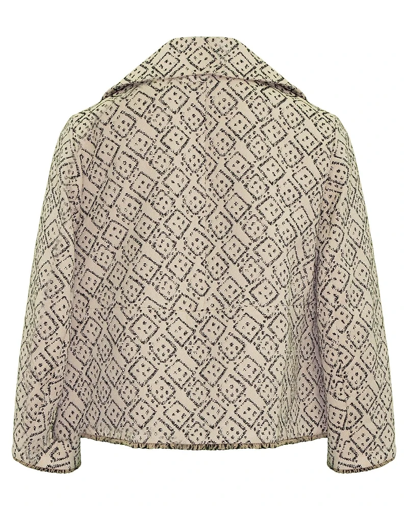 Domino Print Jacquard Jacket