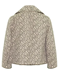 Domino Print Jacquard Jacket