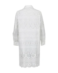 Eyelet Shirt Dress