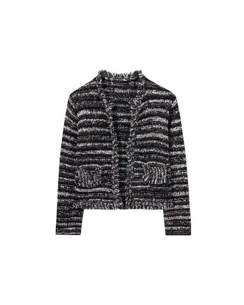 Luisa Cerano Fancy Tweed Fringe Jacket