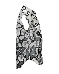 Floral Circle Print Blouse