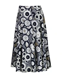 Floral Circle Print Skirt