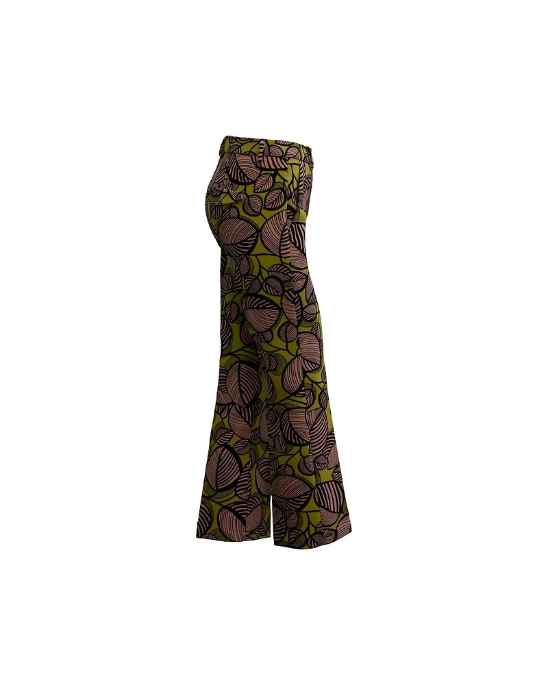 Floral Print Cropped Pant