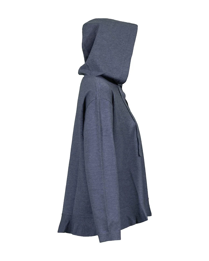 Frill Hem Hoodie