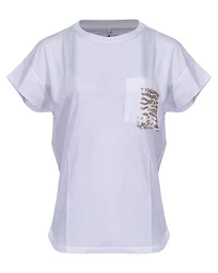 Gold Sequin Pocket Tee