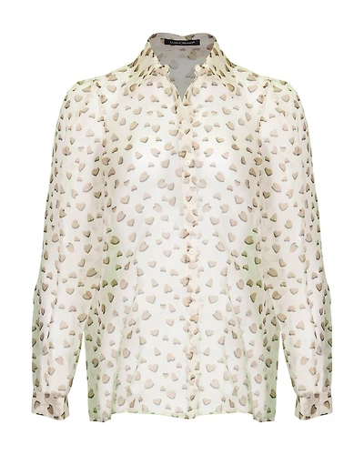 Heart Print Blouse
