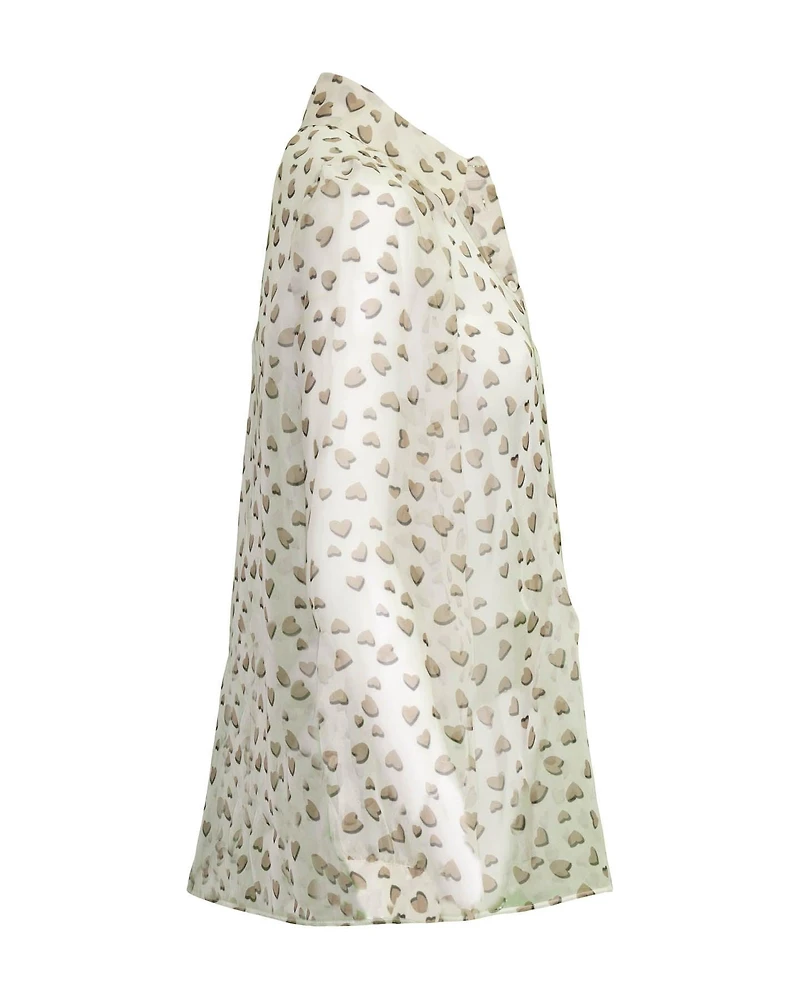 Heart Print Blouse