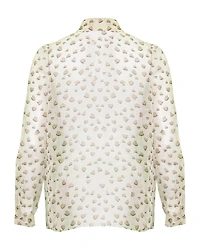 Heart Print Blouse