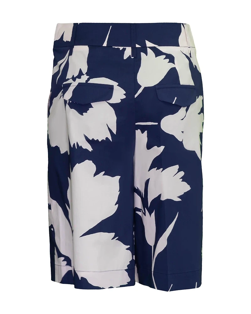 Hibiscus Print Shorts