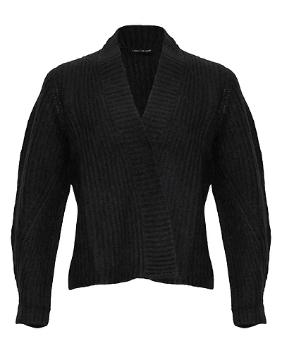 Hip Length Open Cardigan