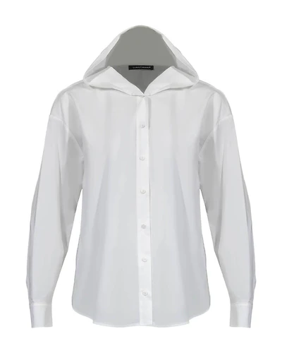 Hooded Poplin Shirt