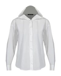 Hooded Poplin Shirt