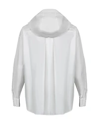 Hooded Poplin Shirt