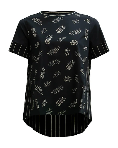 Leaf Print Top