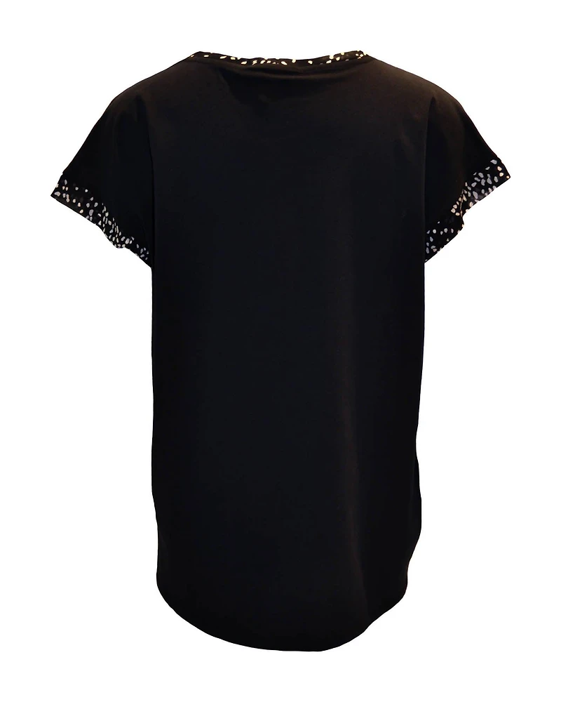 Leo Print Front Top