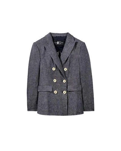 Luisa Cerano Linen Double Breasted Blazer