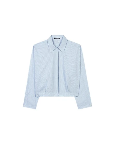 Luisa Cerano Stripe Kimono Box Blouse