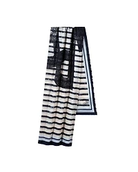 Luisa Cerano Stripe Lettering Scarf