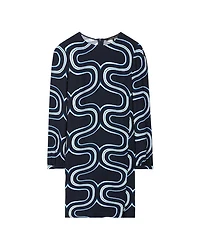 Luisa Cerano Wave Print Dress