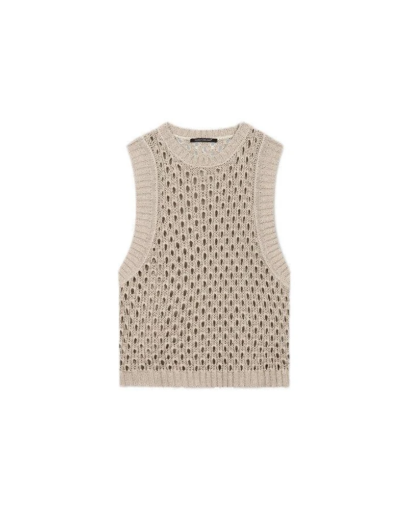Luisa Cerano Mesh Look Tank Top