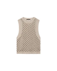 Luisa Cerano Mesh Look Tank Top