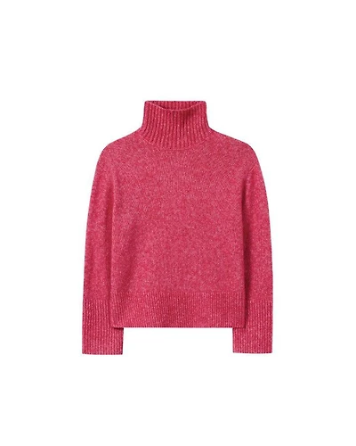 Mock Neck Chunky Knit Pullover