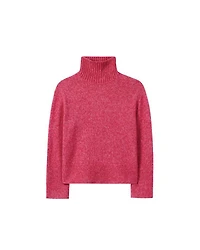 Mock Neck Chunky Knit Pullover