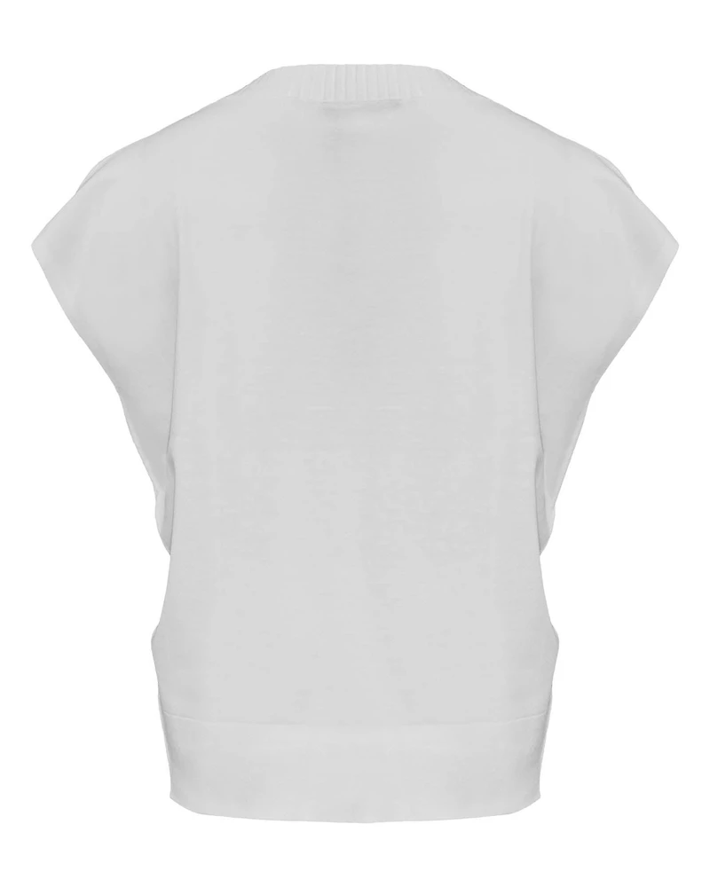 Non-Wool Cap Sleeve Pullover