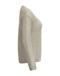 Open Weave Mohair Pullover