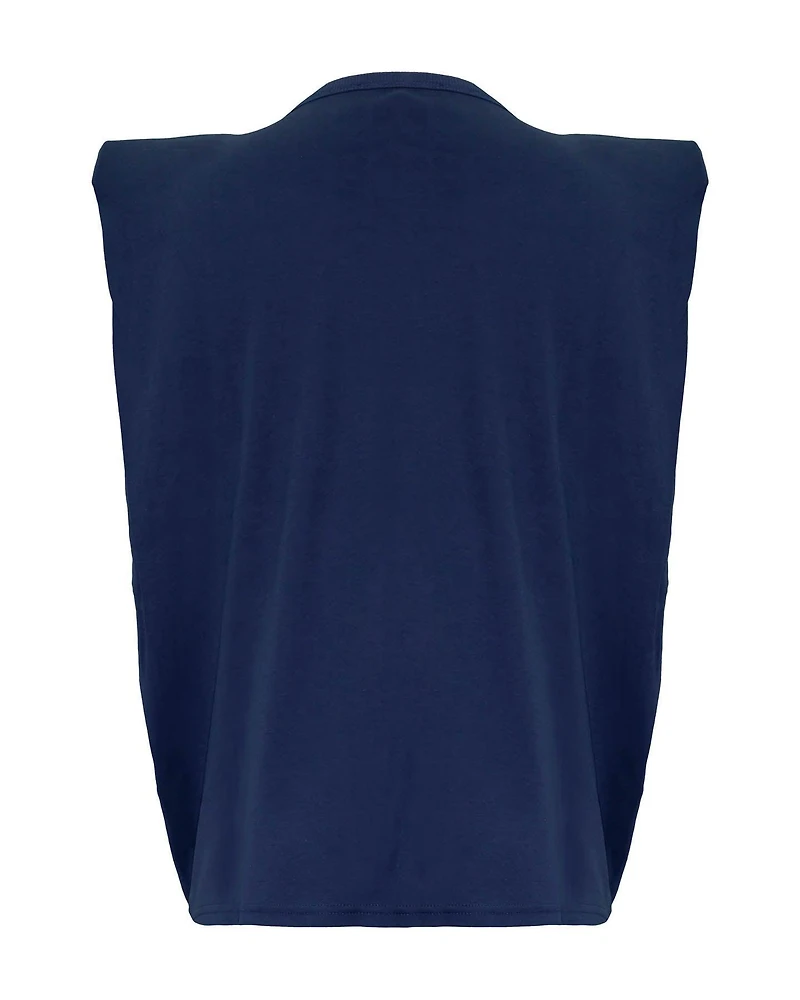 Padded Shoulder Tank Top