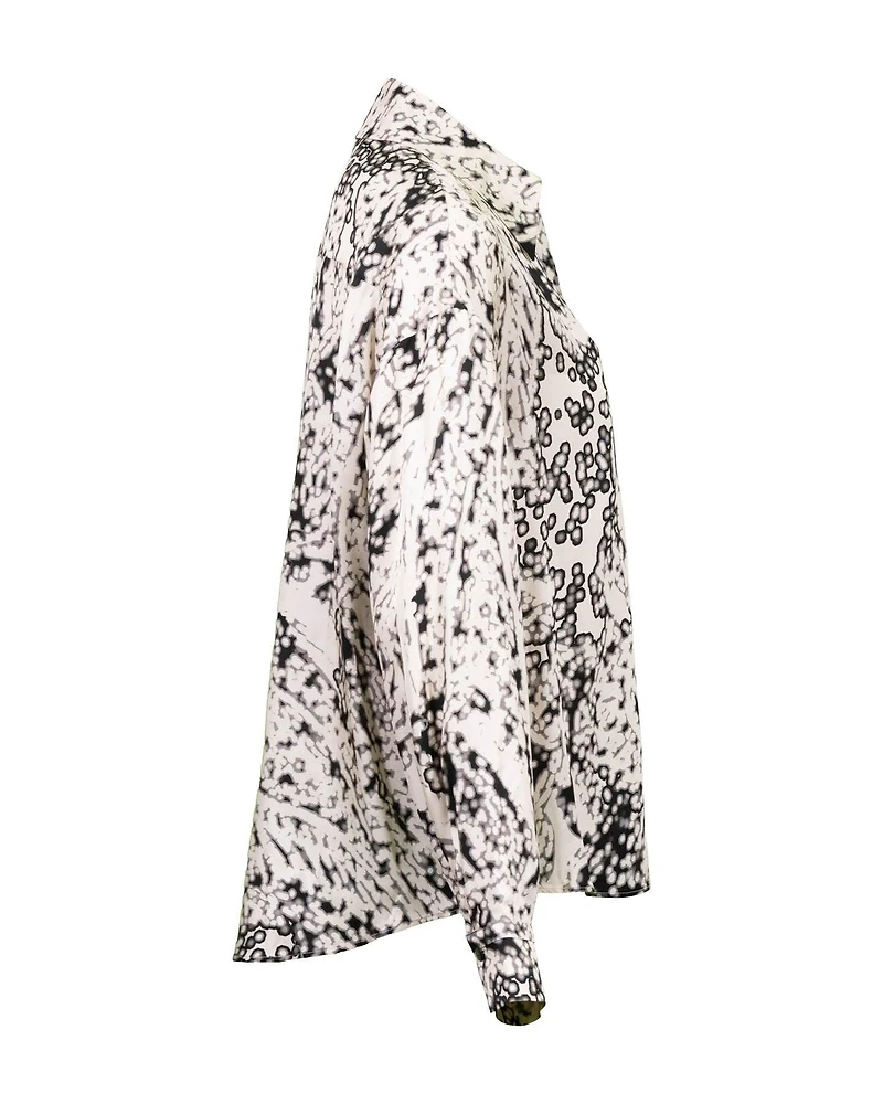 Paisley Print Long Sleeve Blouse