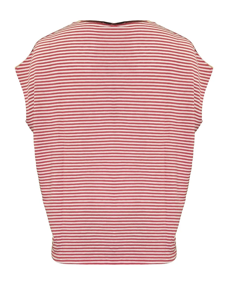 Panelled Floral Silk Top