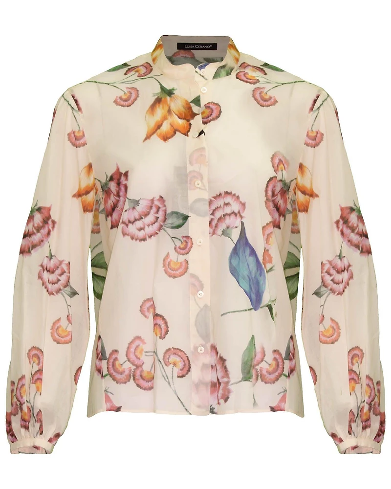 Pastel Floral Print Blouse